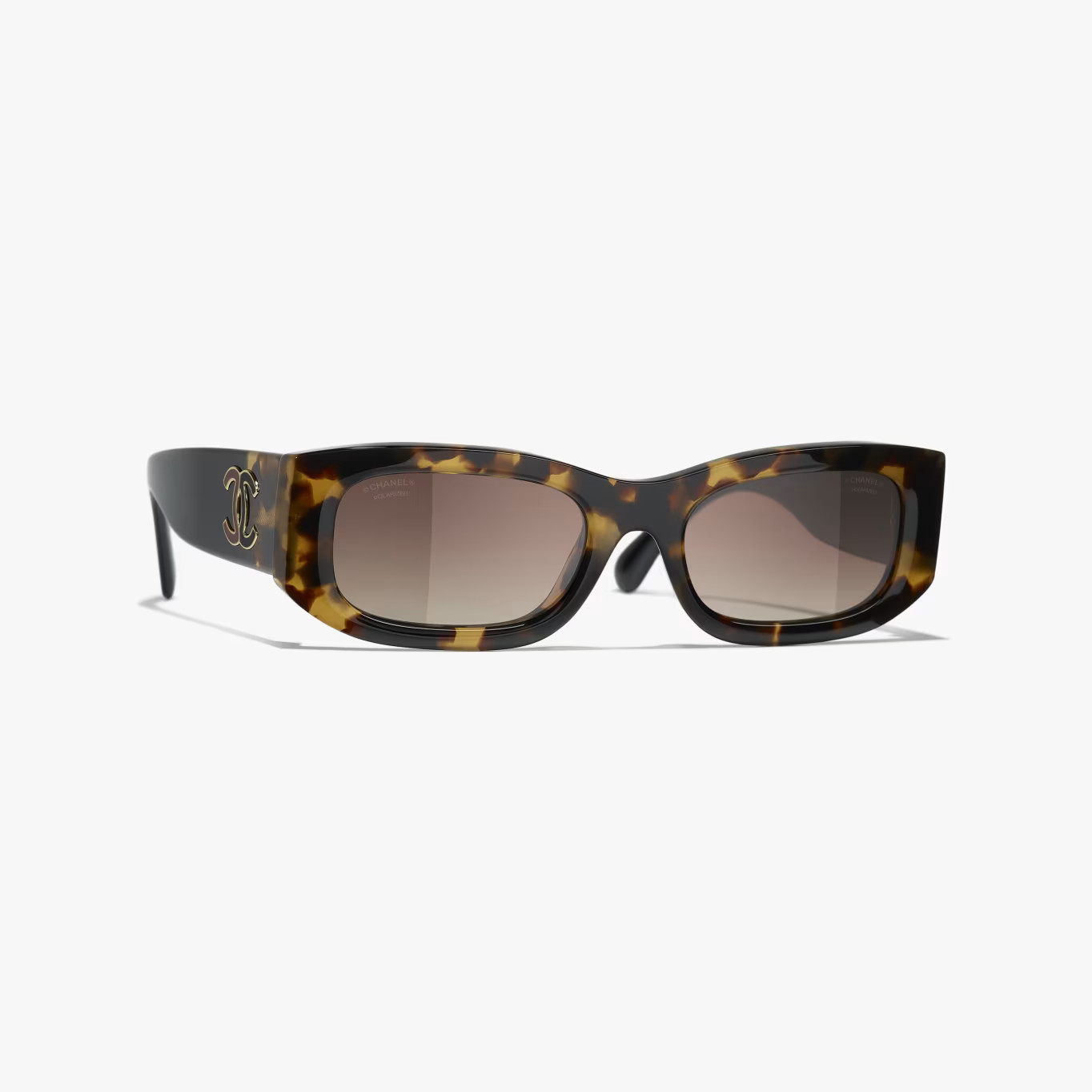 CHANEL Sunglasses: Rectangle Sunglasses, acetate — Fashion | CHANEL | Chanel, Inc. (US)