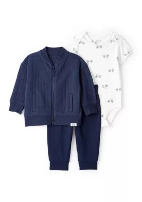 Carter's Baby Boys 3-Piece Cardigan Set | Belk