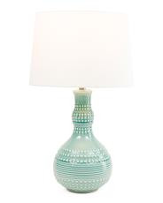 28in Droplet Textured Ceramic Table Lamp | TJ Maxx