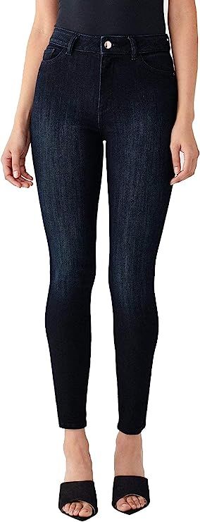 DL1961 Women's Farrow Instasculpt High Rise Skinny Fit Ankle Jean | Amazon (US)
