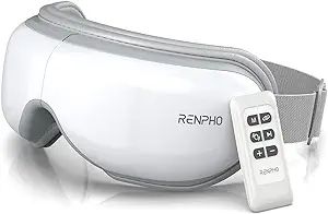 RENPHO Eye Massager with Heat, Compression, Remote Control, Bluetooth, Eye & Temple Massage Mask ... | Amazon (US)