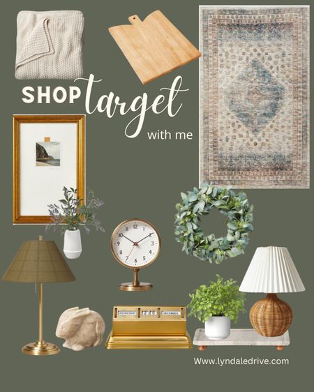 Target spring collection. Area rugs, lamps, florals, wreaths, clocks, decor and throw blankets

#LTKstyletip #LTKhome #LTKfindsunder100