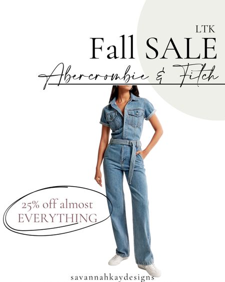 My love of a good denim jumpsuit runs DEEP and I just grabbed this one! #ltksale #abercrombie #denim #jumpsuit 

#LTKworkwear #LTKsalealert #LTKSale