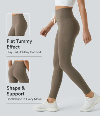 Women’s Halara UltraSculpt™ High Waisted Tummy Control Pocket Shaping Training Leggings - Hal... | HALARA