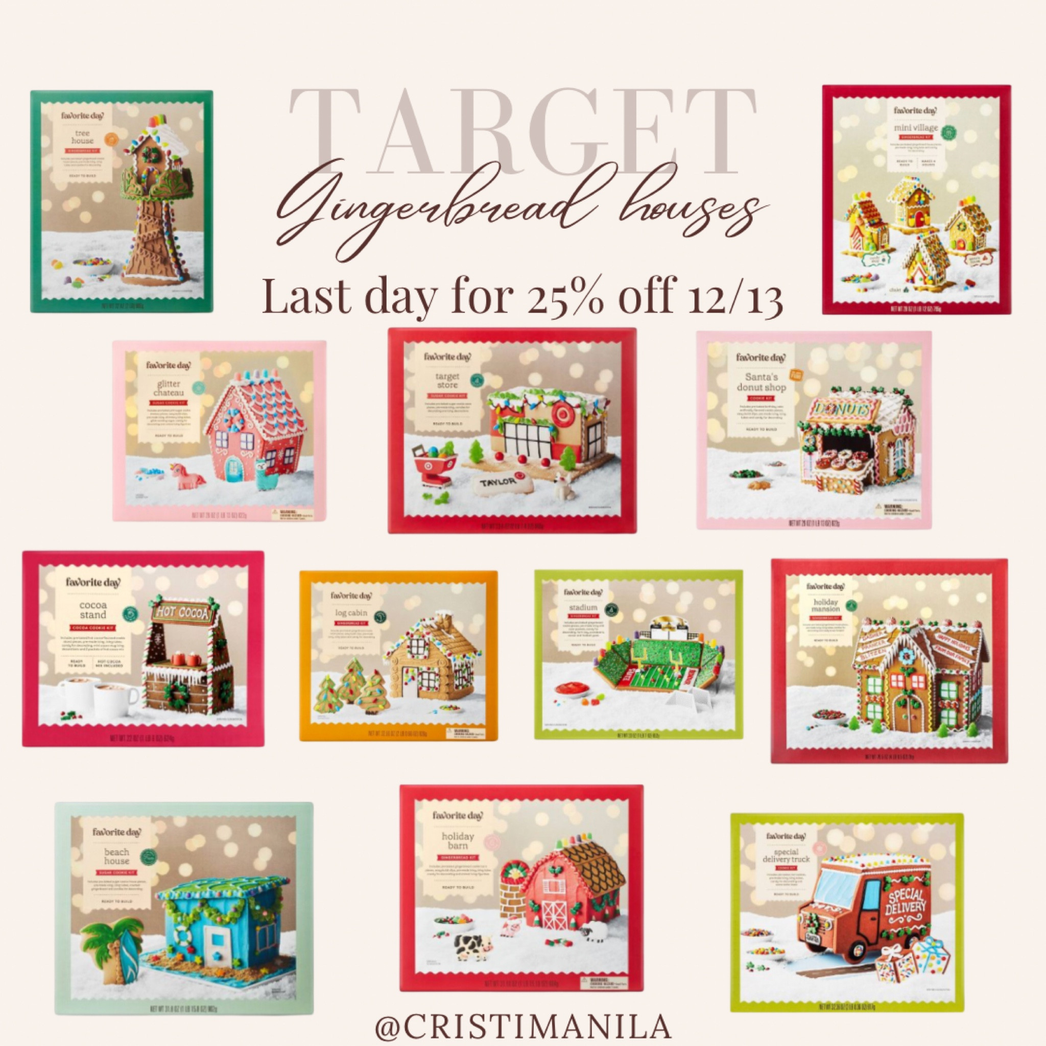 Last day for 25% off! One of our favorite Christmas activities to do with the kids. My kids got the Target store, football stadium & the log cabin! :)

#LTKSeasonal #LTKsalealert #LTKkids