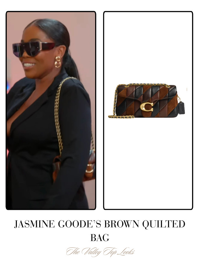 Jasmine Goode's Brown Quilted Bag 

 