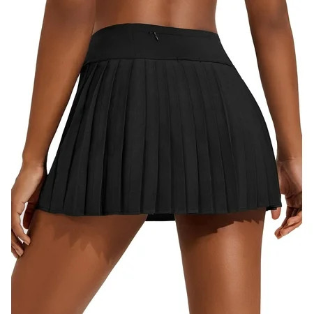 Pinspark Tennis Skirts for Women with Shorts Pleated Athletic Skort High Waisted A Line Golf Skirt with 3 Pockets | Walmart (US)