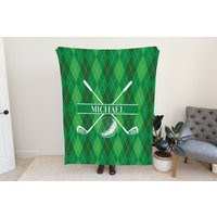 Golf Blanket Personalized, Gifts For Men, Custom Name Blanket, Women, Golfer Gift Dad, Grandpa | Etsy (US)