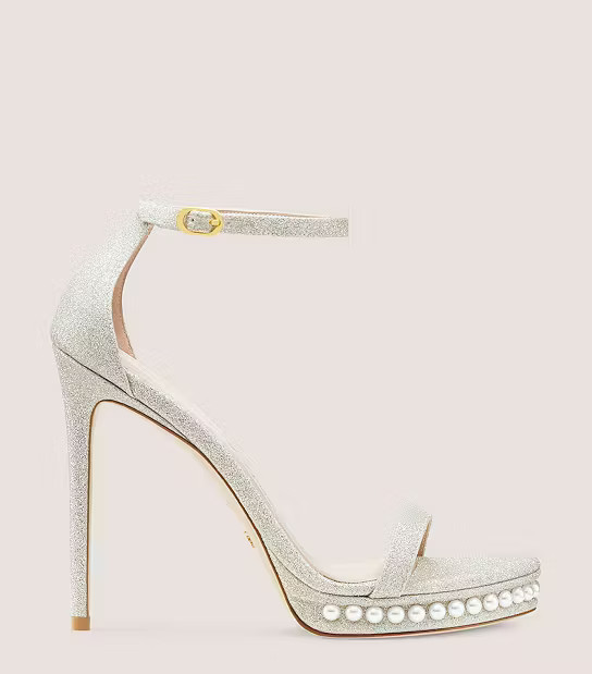 Nudistdisco Pearl Platform Sandal | Stuart Weitzman Outlet