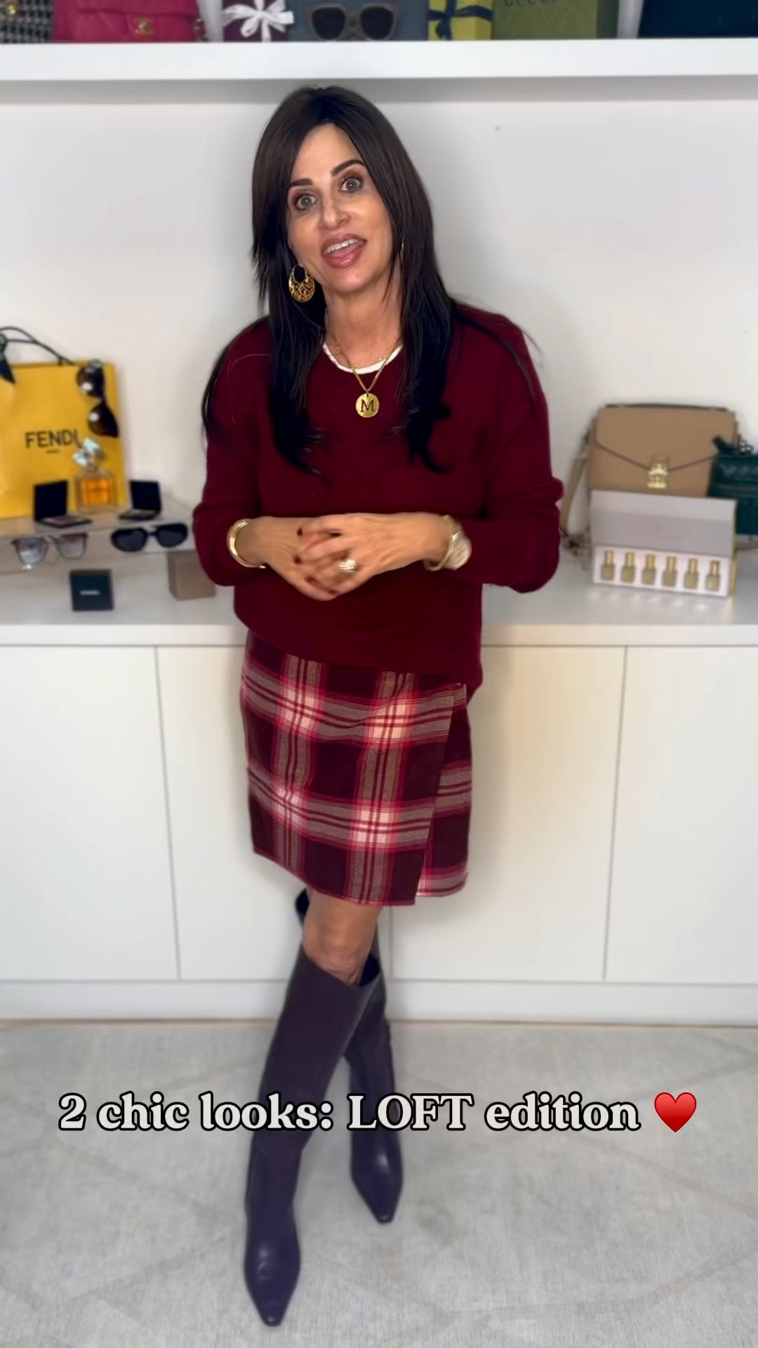 2 new looks from loft ! Skirt (sarong )  size 2,  I should have sized down. The sweater is a small ( super soft ,) tee Sm and boots tts . 
Jeans has velour stripe wearing a 25 , top also has velour in lay wearing a sm). Sling back tts 

#LTKCyberWeek #LTKWatchNow #LTKStyleTip