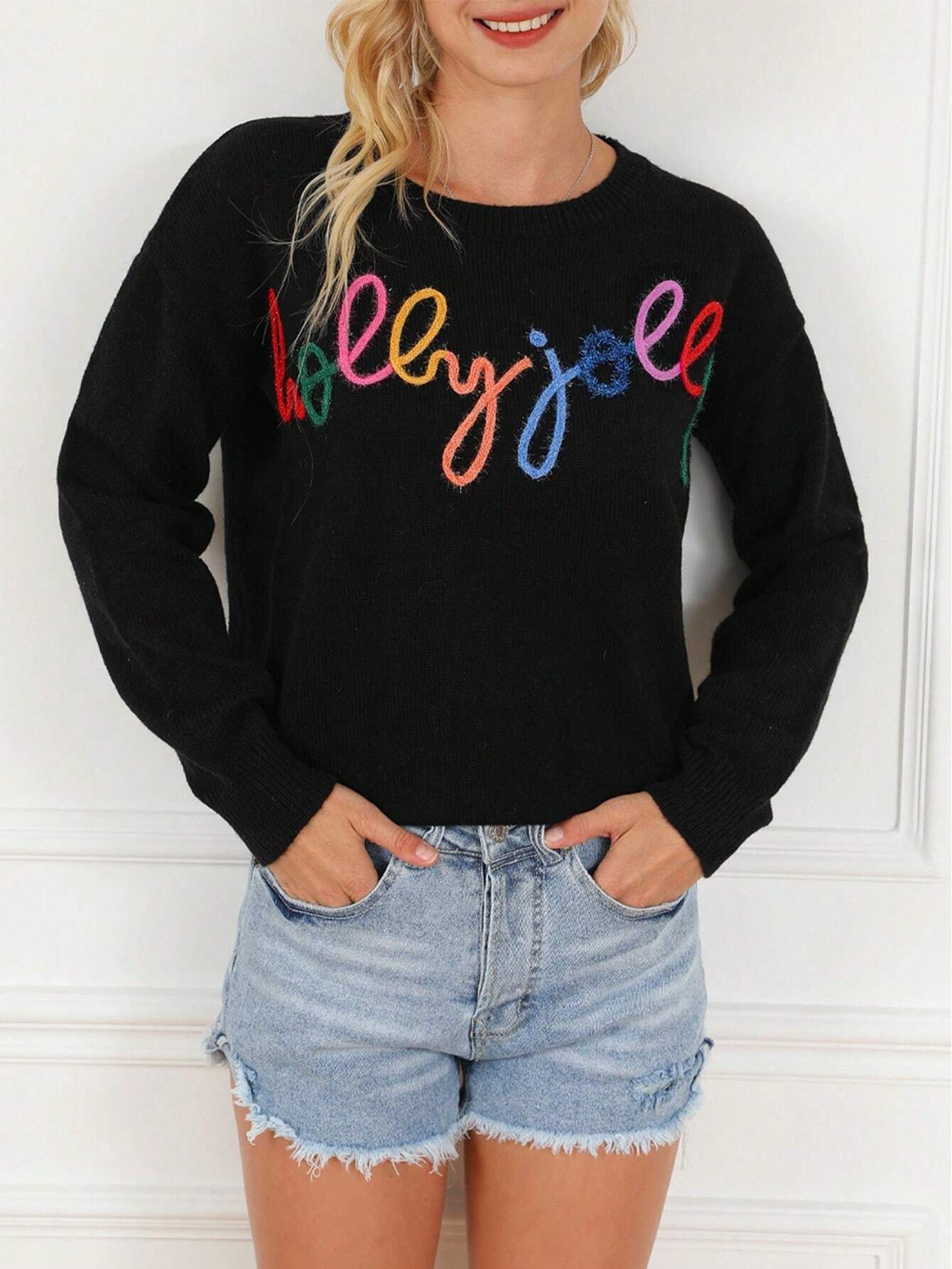 Casual Colorful Letter Round Neck … curated on LTK