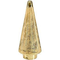 Serene Spaces Living Gold Glass Christmas Tree, Decorative Xmas Tree Sculpture, Holiday Decoratio... | Amazon (US)