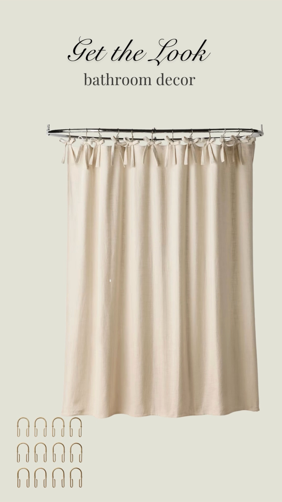 New! This collection features the prettiest shower curtains and accessories for creating a calm, neutral bathroom space with pops of color and mixed metals! bathroom, ensuite, primary bath, guest room, modern organic, modern farmhouse, cottage, transitional

#LTKSeasonal #LTKFindsUnder100 #LTKHome