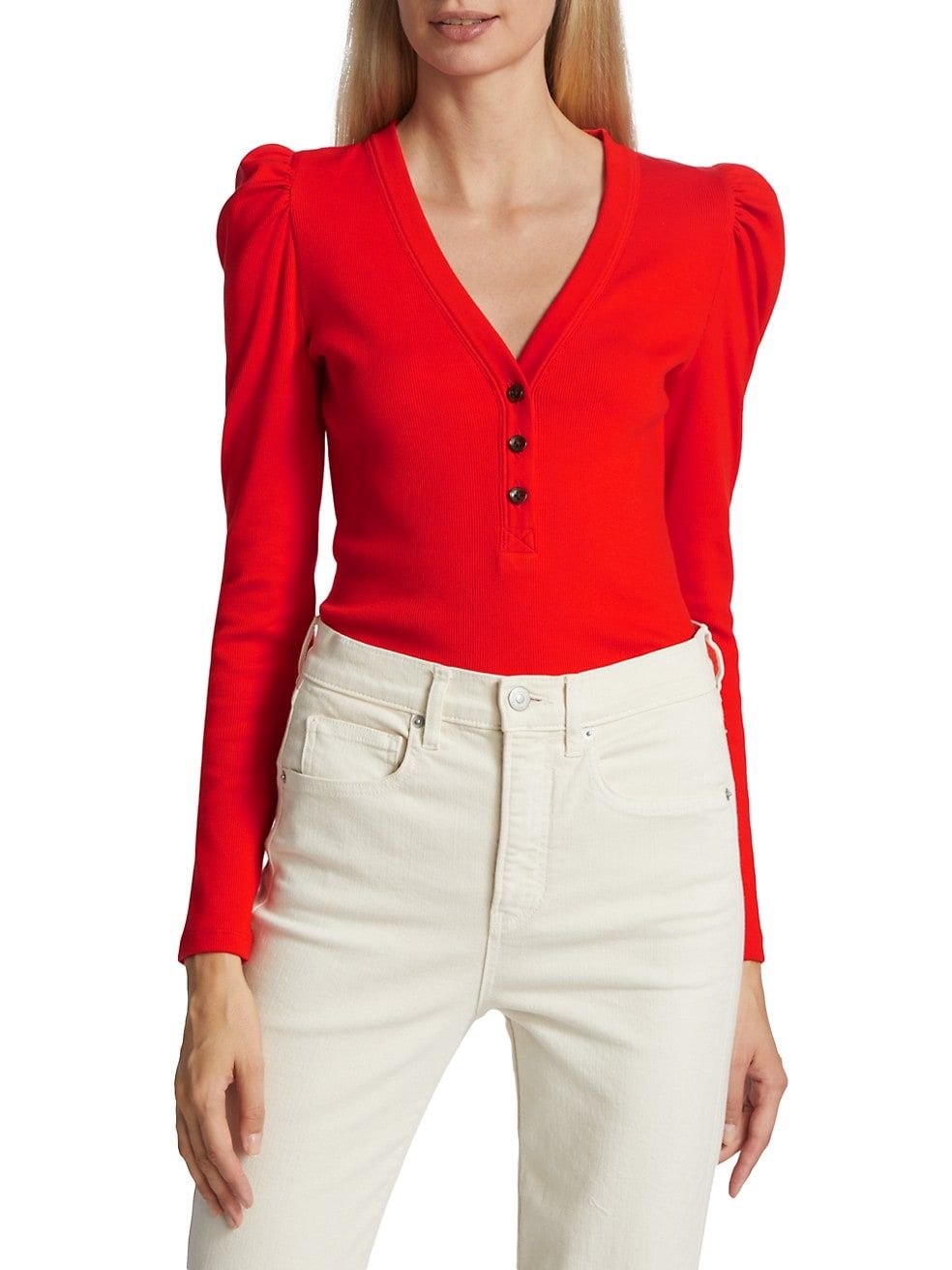 Dekalb Cotton Rib-Knit Sweater | Saks Fifth Avenue