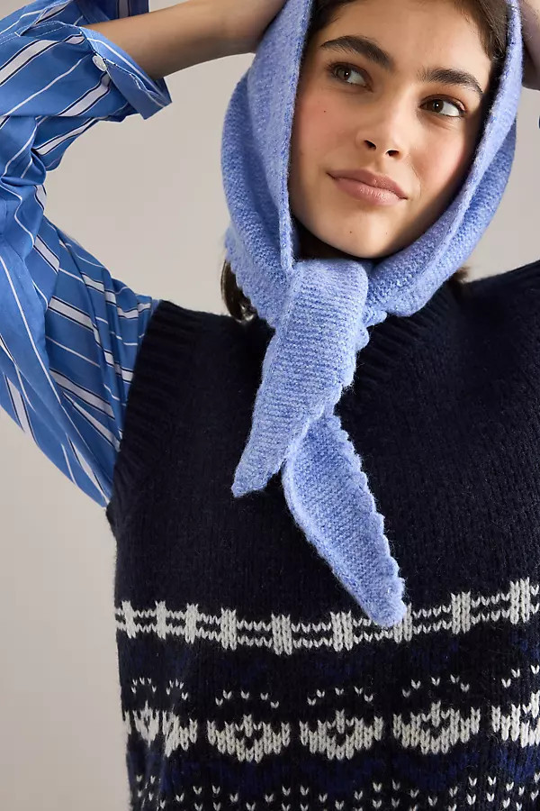 Small Scallop Triangle Scarf | Anthropologie (UK)