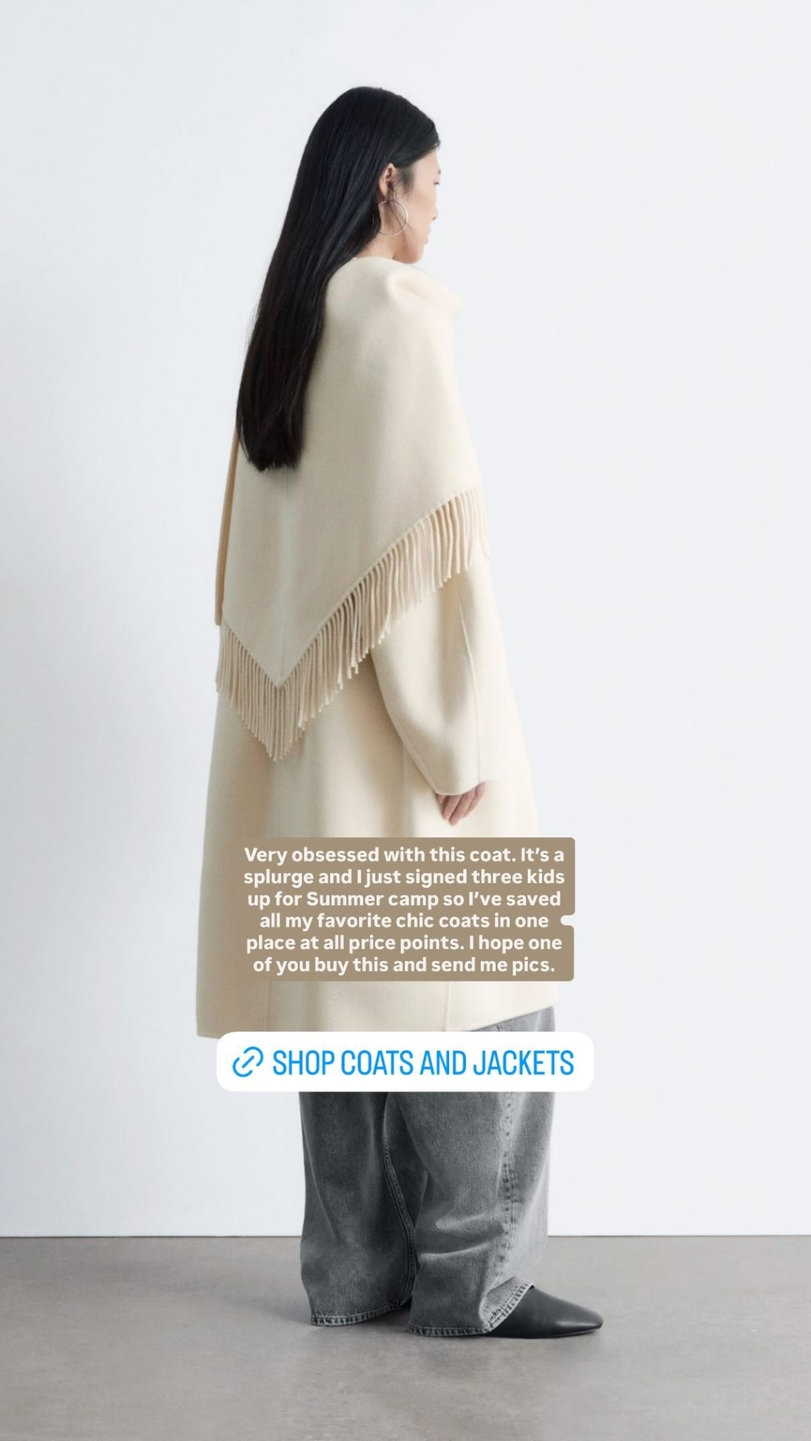 Very obsessed with this coat. It’s a splurge and I just signed three kids up for Summer camp so I’ve saved all my favorite chic coats in one place at all price points. I hope one of you buy this and send me pics.