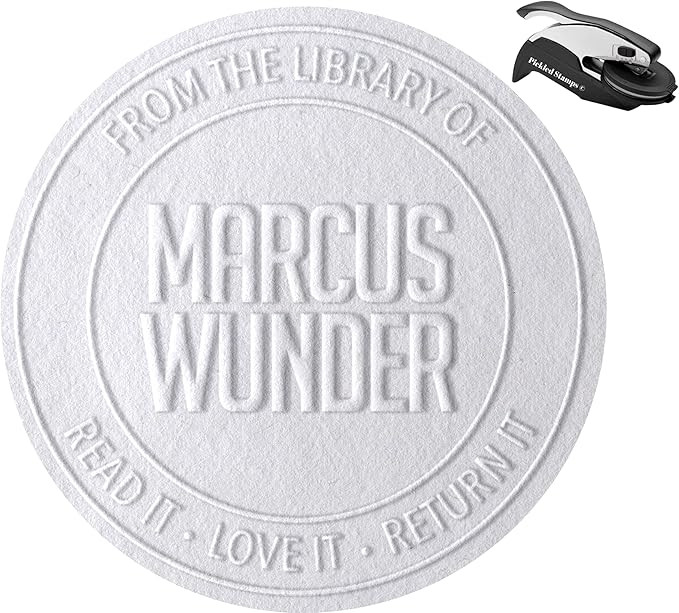 10+ Designs Custom Book Embosser with Your Name from The Library of, Book Belongs to, Floral Ex L... | Amazon (US)