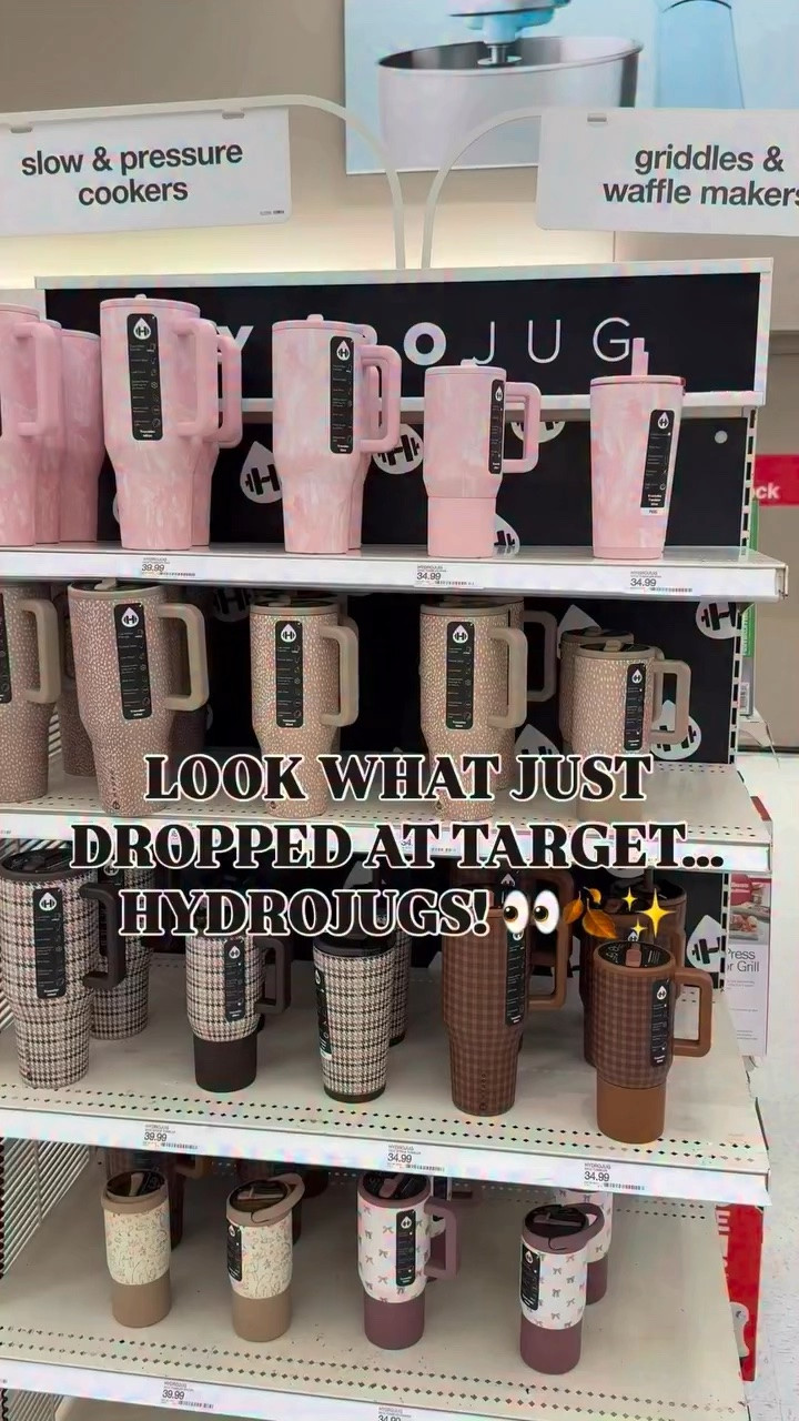 LOOK WHAT JUST DROPPED AT TARGET… HYDROJUGS! 👀🍂✨ @HydroJug @Target