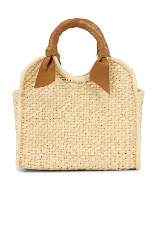 SENSI STUDIO X REVOLVE Midi Handbag in Natural & Sable from Revolve.com | Revolve Clothing (Global)