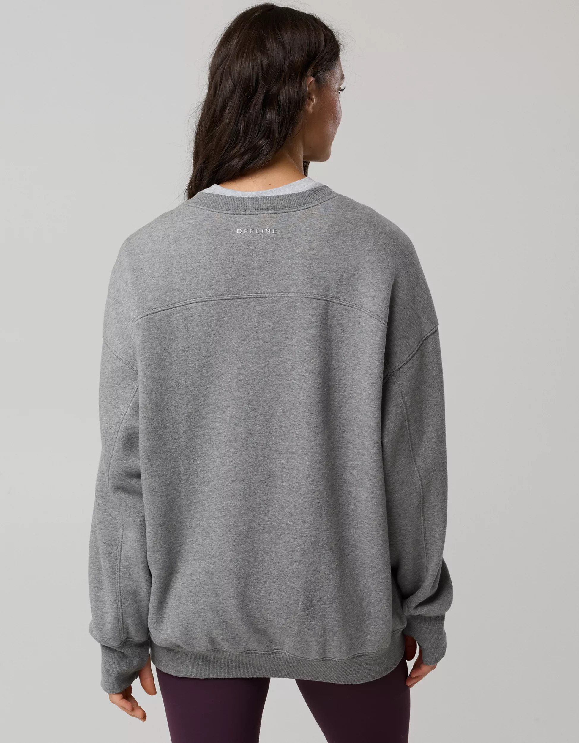 OFFLINE By Aerie Cloud Fleece Oversized Crewneck | Aerie