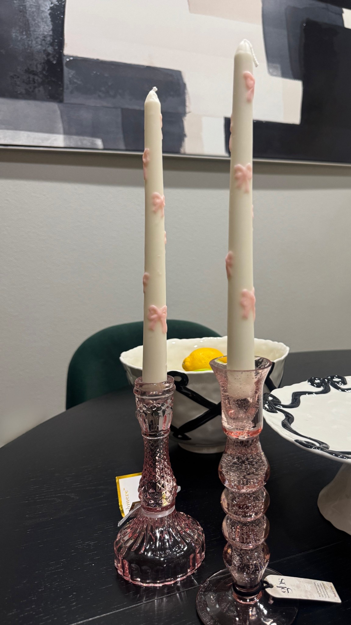 Pottery barn dupe taper bow candles! Perfect for Galentine’s or Valentines 💘 

#LTKHome #LTKSaleAlert #LTKSeasonal