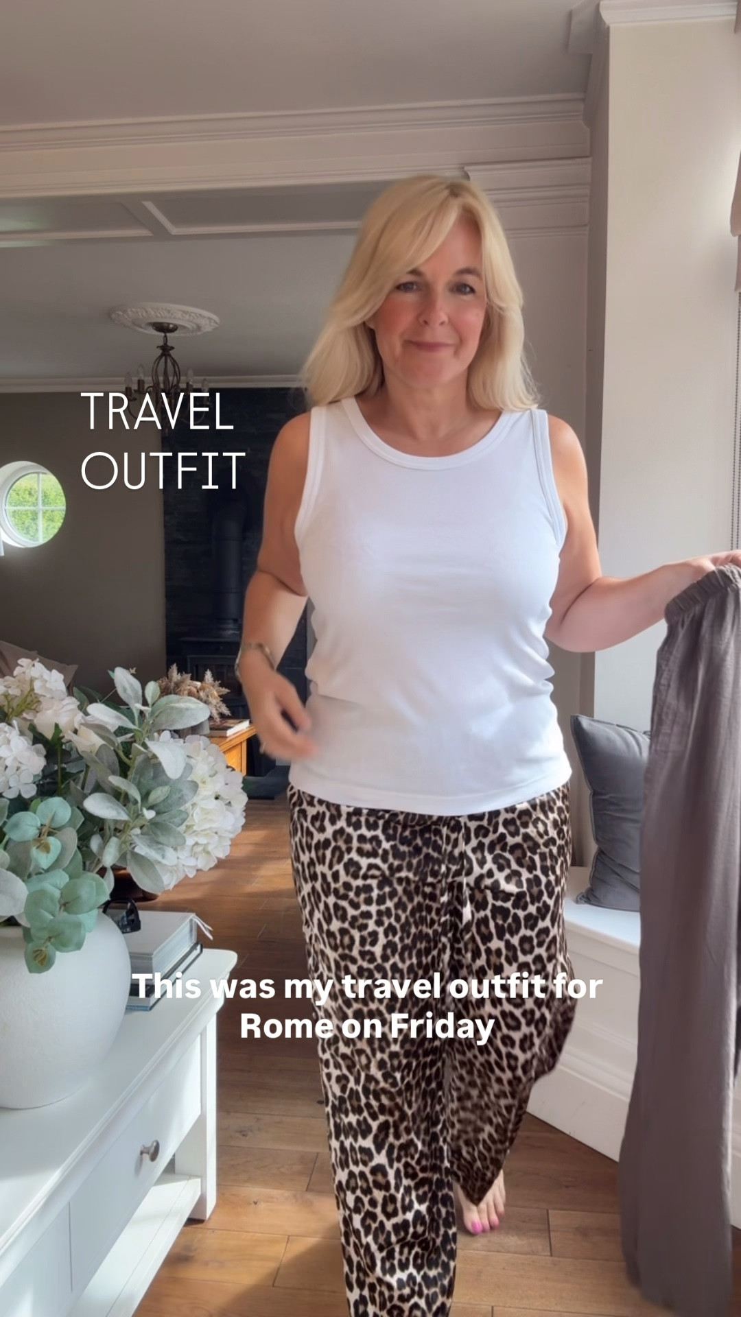 TRAVEL OUTFIT 
A comfy but smart look for travelling in. 
Spring jacket Wide leg trousers casual look over40 denim jacket 

#LTKuk #LTKtravel #LTKspring