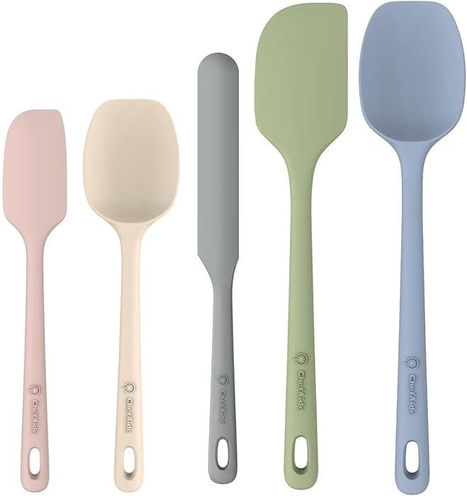 5 Pieces Silicone Spatula Set, Food Grade Rubber Spatula, Upgrade Strong Handle with Ergonomic Grip, Heat Resistant Up to 600°F for Nonstick Cookware, Cooking Candy Series

#LTKGiftGuide #LTKCyberWeek #LTKSaleAlert