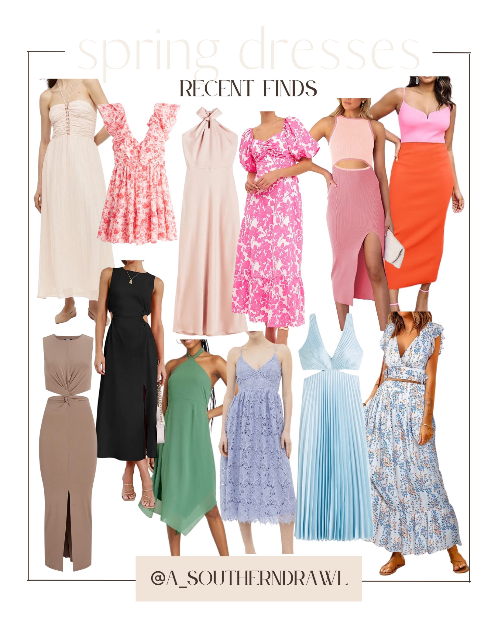 Spring dresses - spring outfit - baby shower dress - bridal shower dress - wedding guest dress - Amazon dresses - dress with cut out - Abercrombie dresses - express dresses

#LTKstyletip #LTKSeasonal #LTKwedding