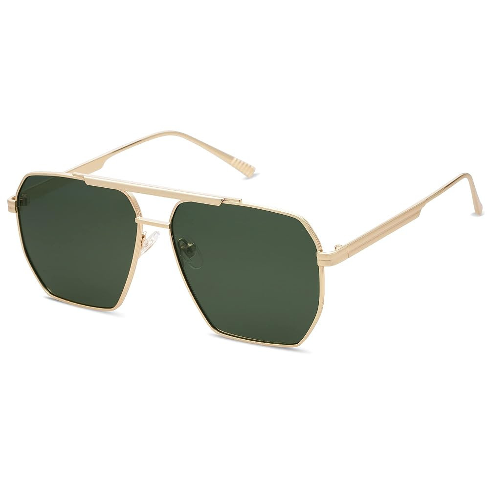 SOJOS Retro Oversized Square Polarized Sunglasses for Women Men Vintage Shades Classic Large Meta... | Amazon (US)