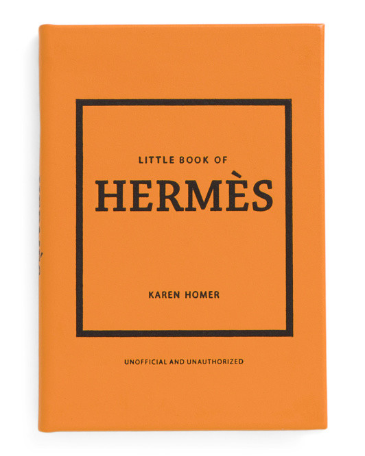 Little Book Of Hermes Leather Bound Book | TJ Maxx