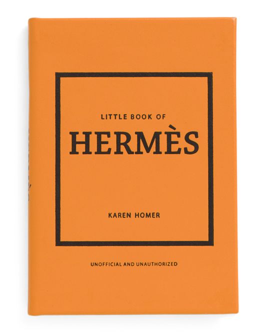 Little Book Of Hermes Leather Bound Book | TJ Maxx