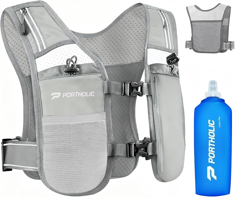 Running Vest for Women Men with 500ml Water Bottle |Adjustable Hydration Vest with Water Bladder ... | Amazon (US)