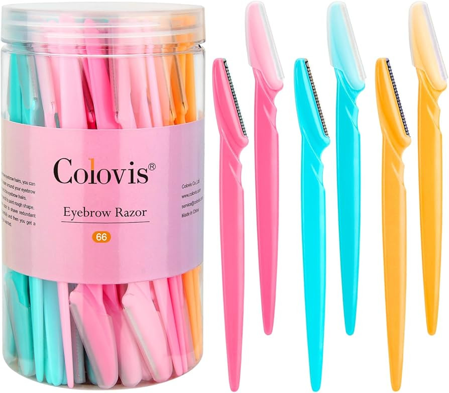 66 Eyebrow Razor and Face Razor for Women and Men, Eyebrow Hair Trimmer and Shaver with Protectiv... | Amazon (US)