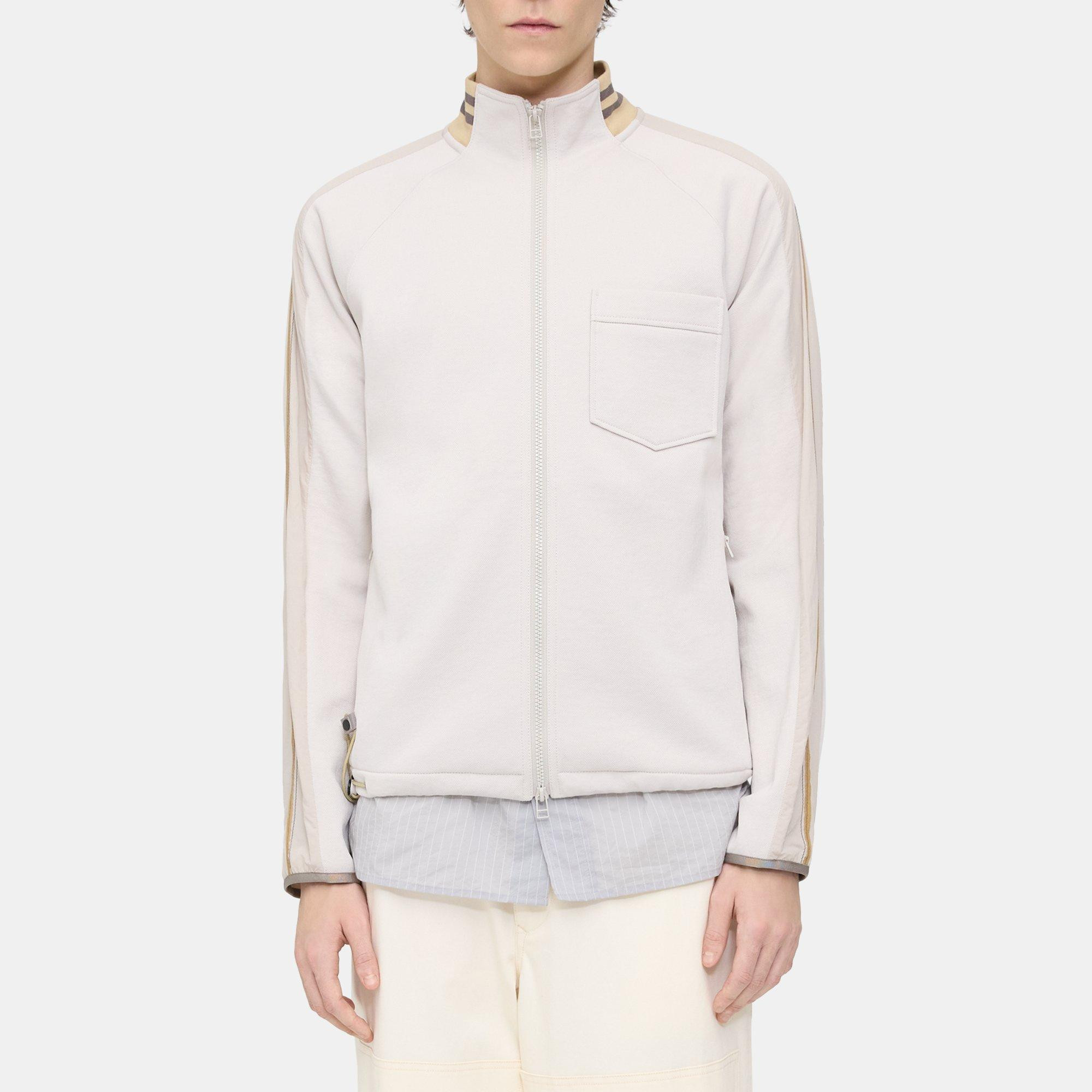 Track Jacket in Textured Knit | Theory