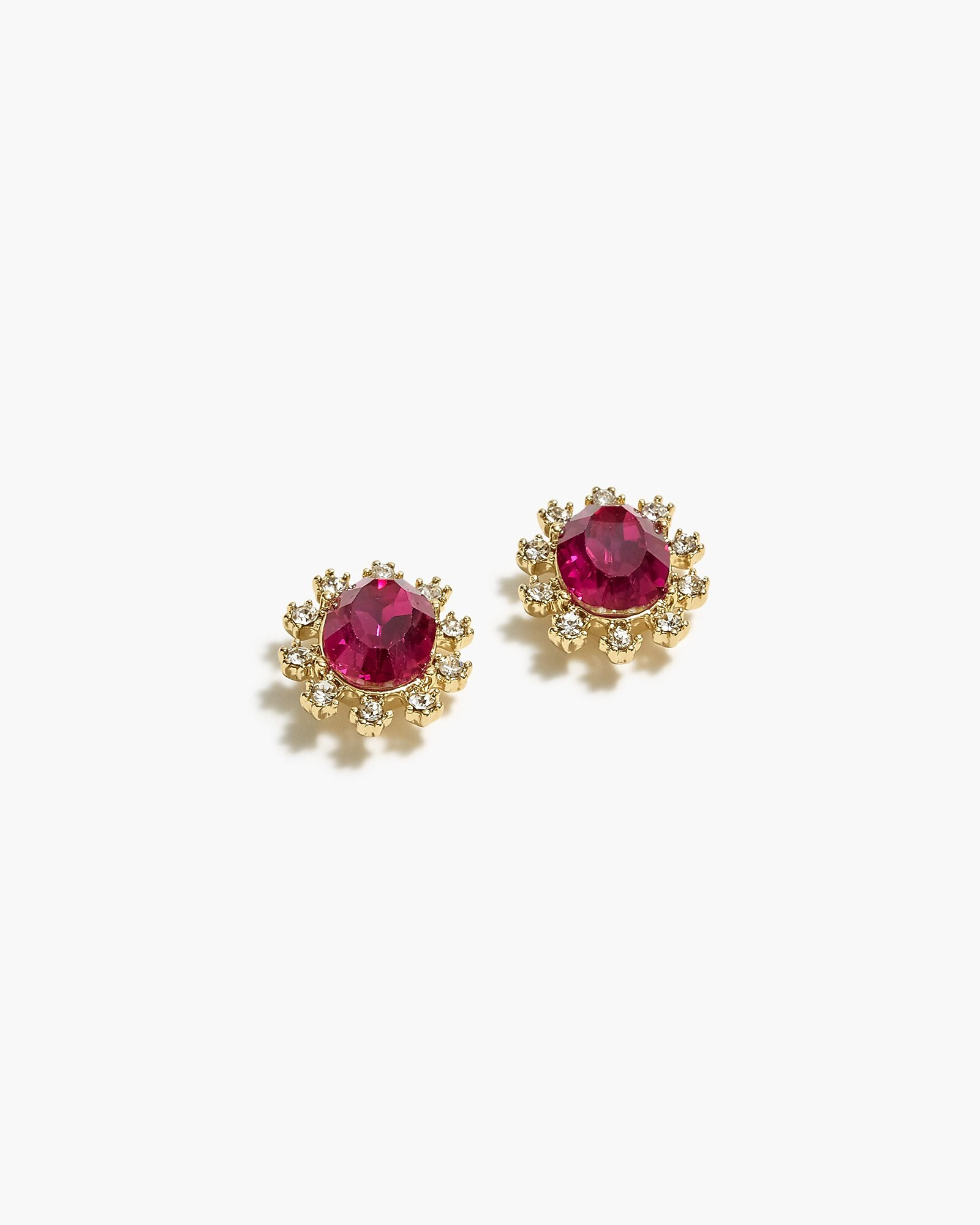 Oval gem earrings | J.Crew Factory