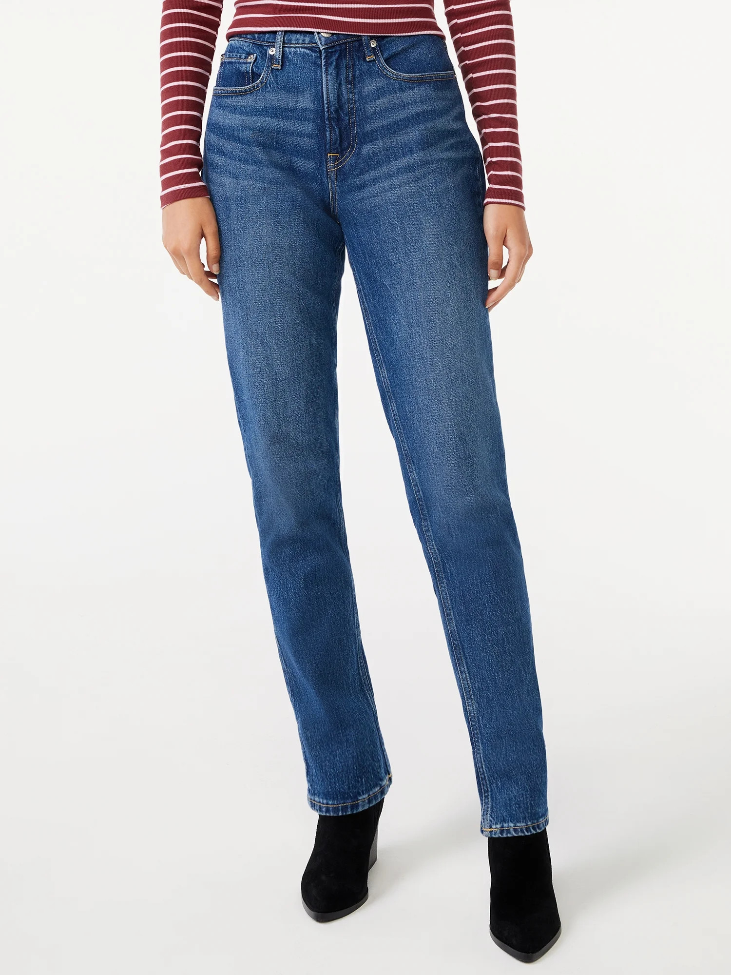Free Assembly Women's Original 90's Straight Jeans | Walmart (US)