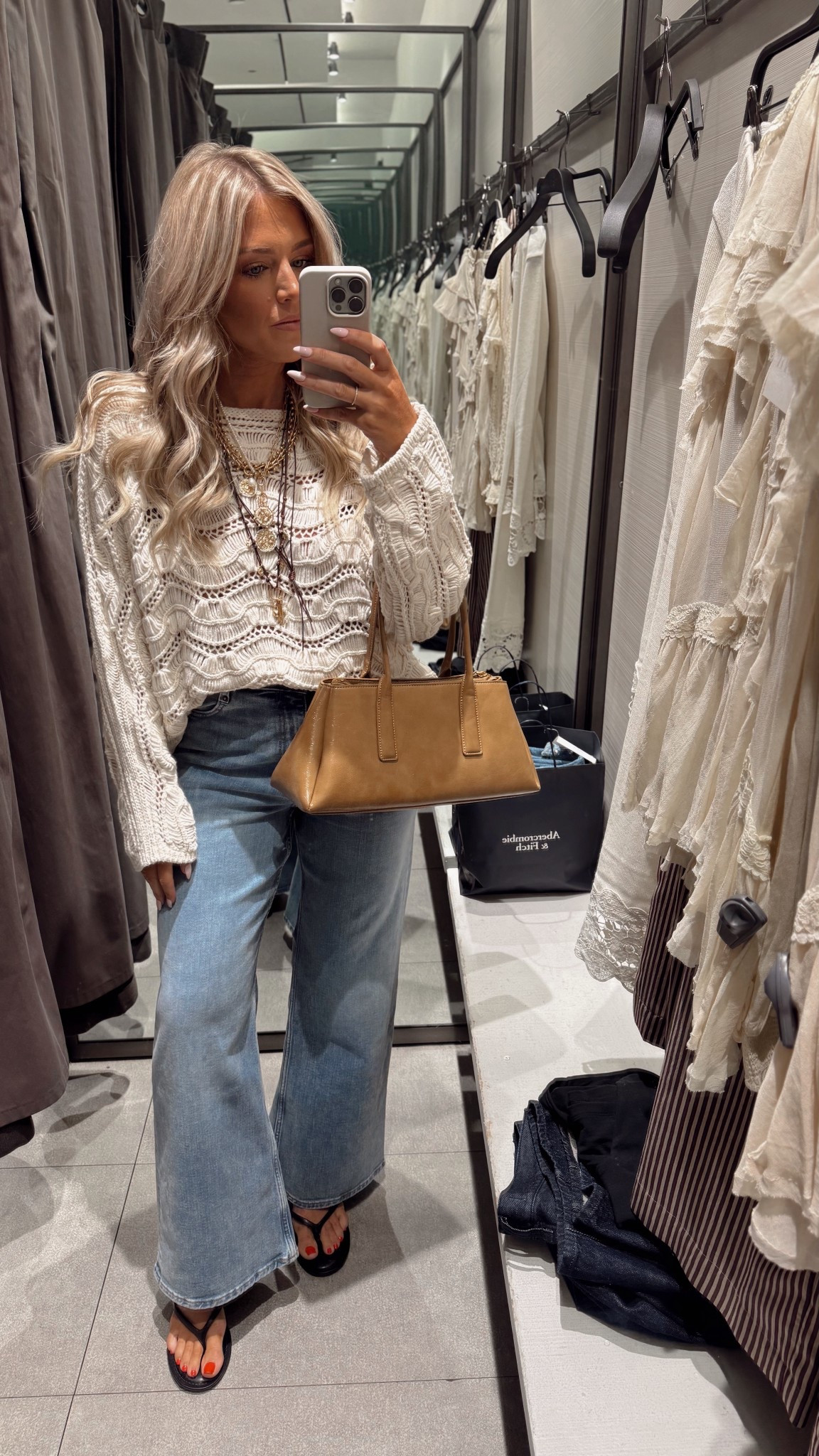 Crochet sweater! So adorable wearing a medium. 

#LTKSeasonal #LTKFindsUnder100 #LTKStyleTip