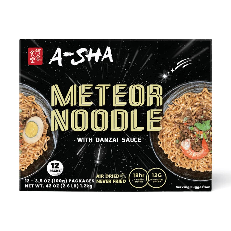 A-Sha Meteor Noodle with Danzai Sauce 3.5 Ounce (Pack of 12) | Walmart (US)