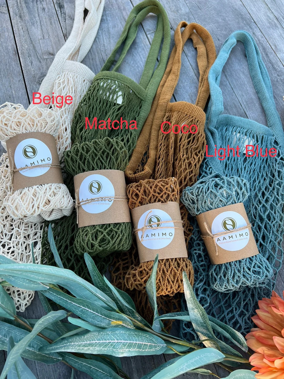 4 Foldable Lightweight Market Bag, Fishnet Reusable Cotton Tote Bags Grocery Shopping Bag Farmer ... | Etsy (US)