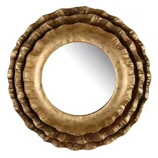 A & B Home Small Round Gold Classic Mirror (16 in. H x 16 in. W) AV42912-DS - The Home Depot | The Home Depot