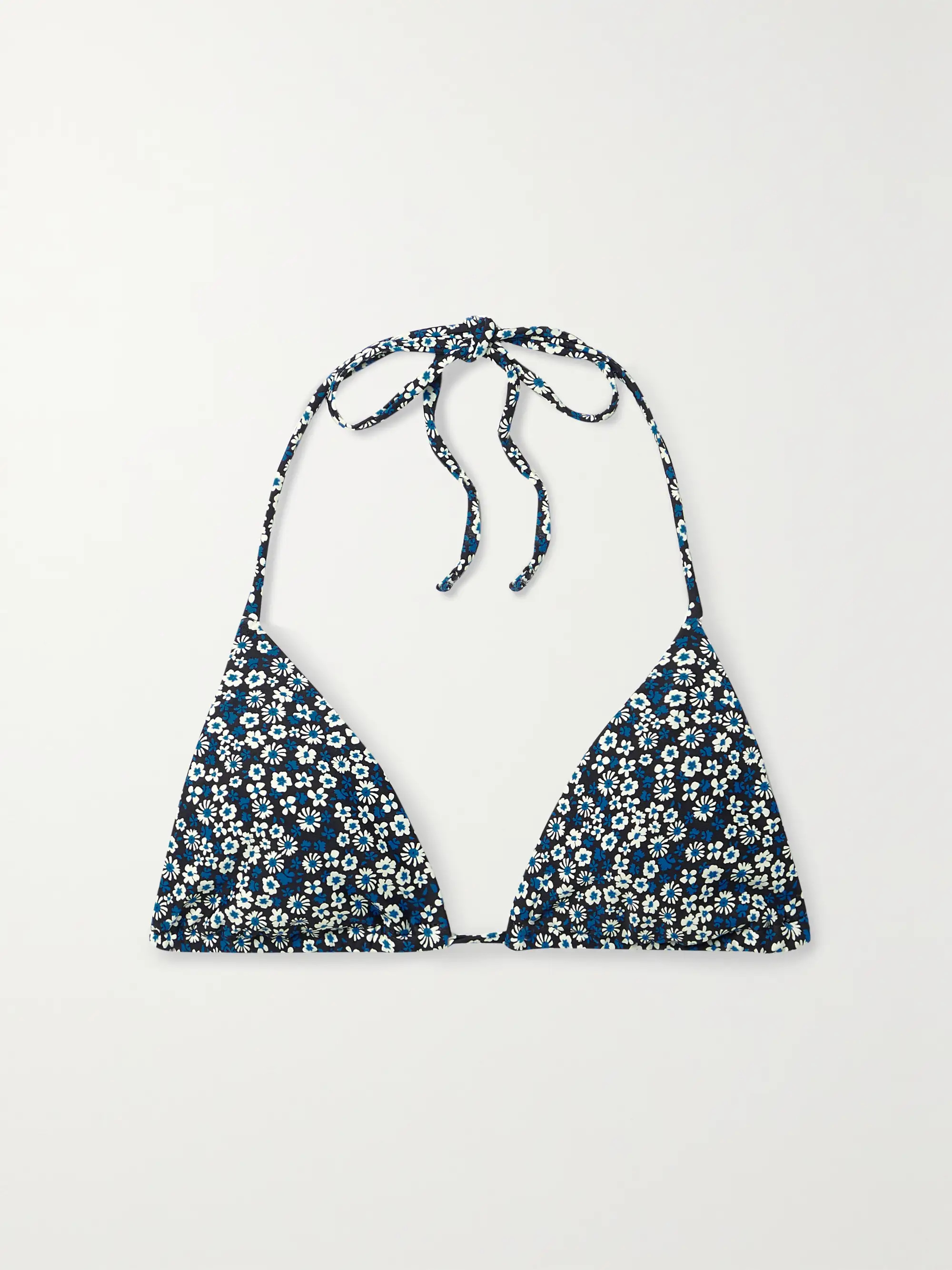 + NET SUSTAIN The String floral-print recycled triangle bikini top | NET-A-PORTER (US)