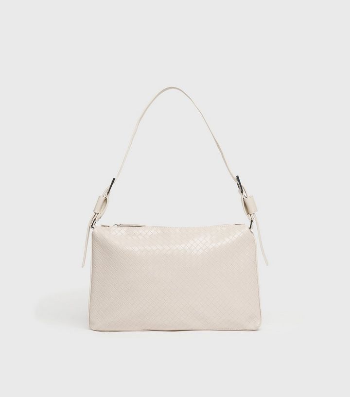 NA-KD Cream Woven Leather-Look Shoulder Bag
						
						Add to Saved Items
						Remove from Sav... | New Look (UK)