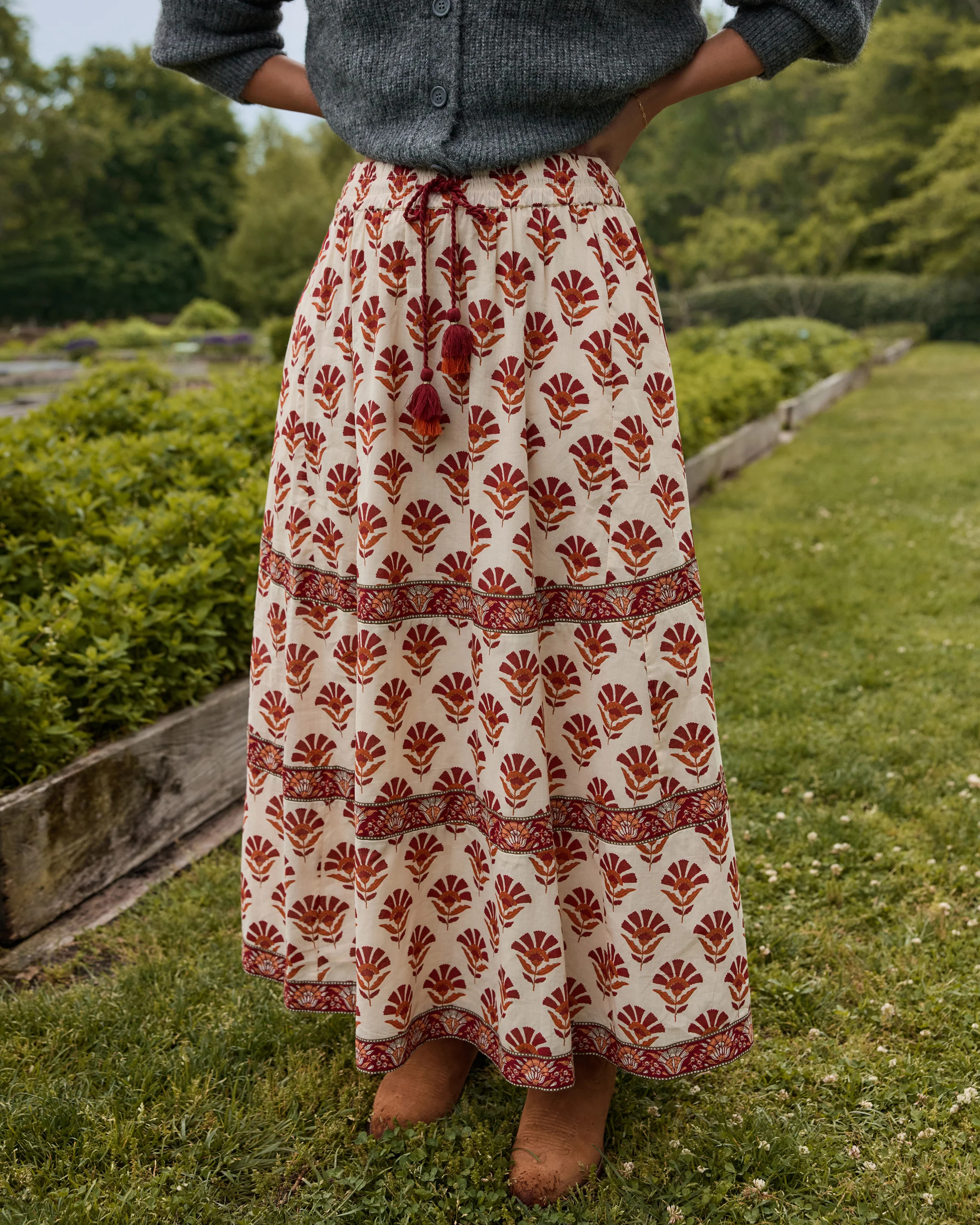 Sierra Bloom - Carry On Skirt - Fawn | Printfresh