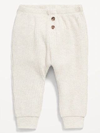 Unisex Thermal-Knit Buttoned Jogger Pants for Baby | Old Navy (CA)