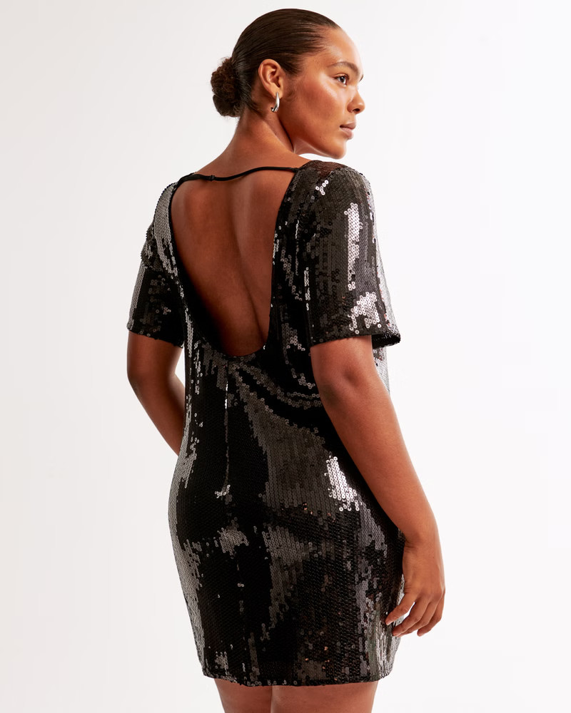 Women's Sequin Tee Shift Mini Dress | Women's Dresses & Jumpsuits | Abercrombie.com | Abercrombie & Fitch (US)