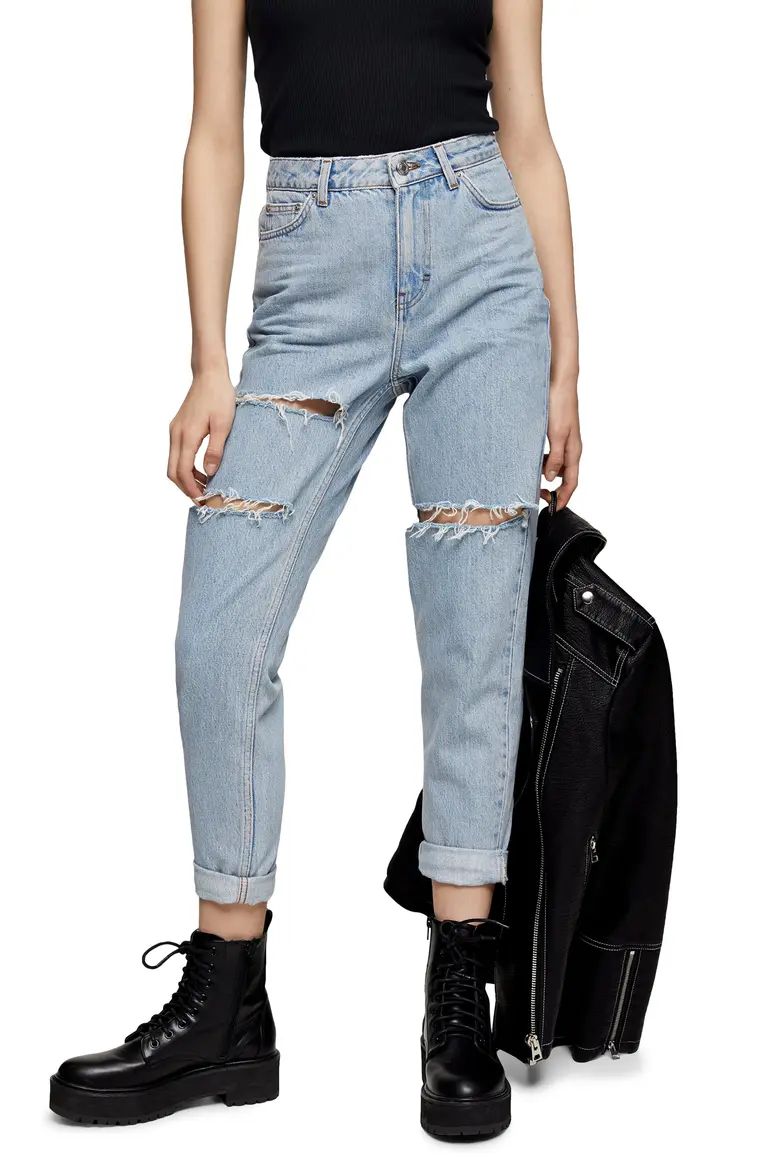 Ripped Ankle Mom Jeans | Nordstrom