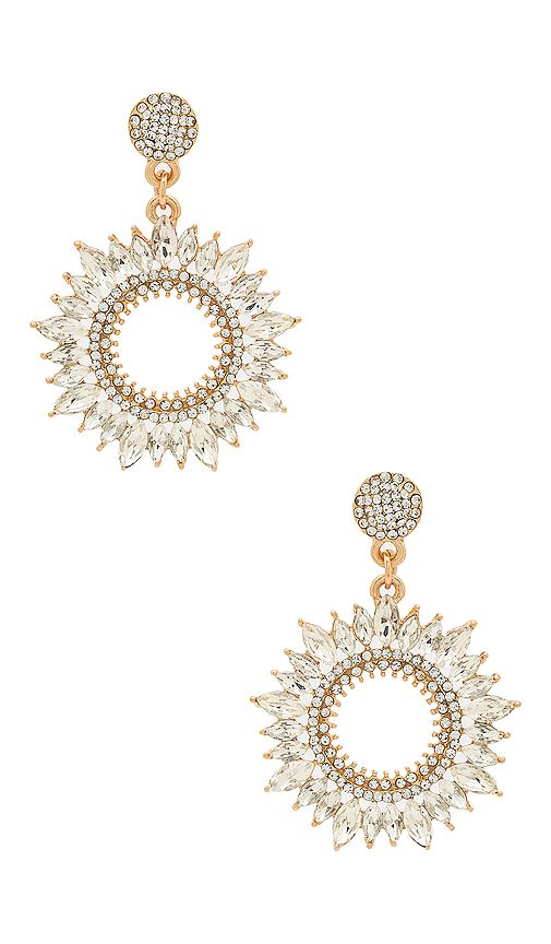 SHASHI Solar Earrings in Metallic Gold. | Revolve Clothing (Global)