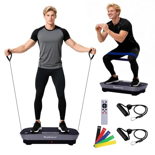 Vibration Plate Machine,180 Speeds Shake Plate for Lymphatic Drainage Weight Loss, Vibrating Fitness Platform 460LB Capacity Whole Body Workout with Bluetooth Home Exercise Gym Equipment for Women Men | Amazon (US)