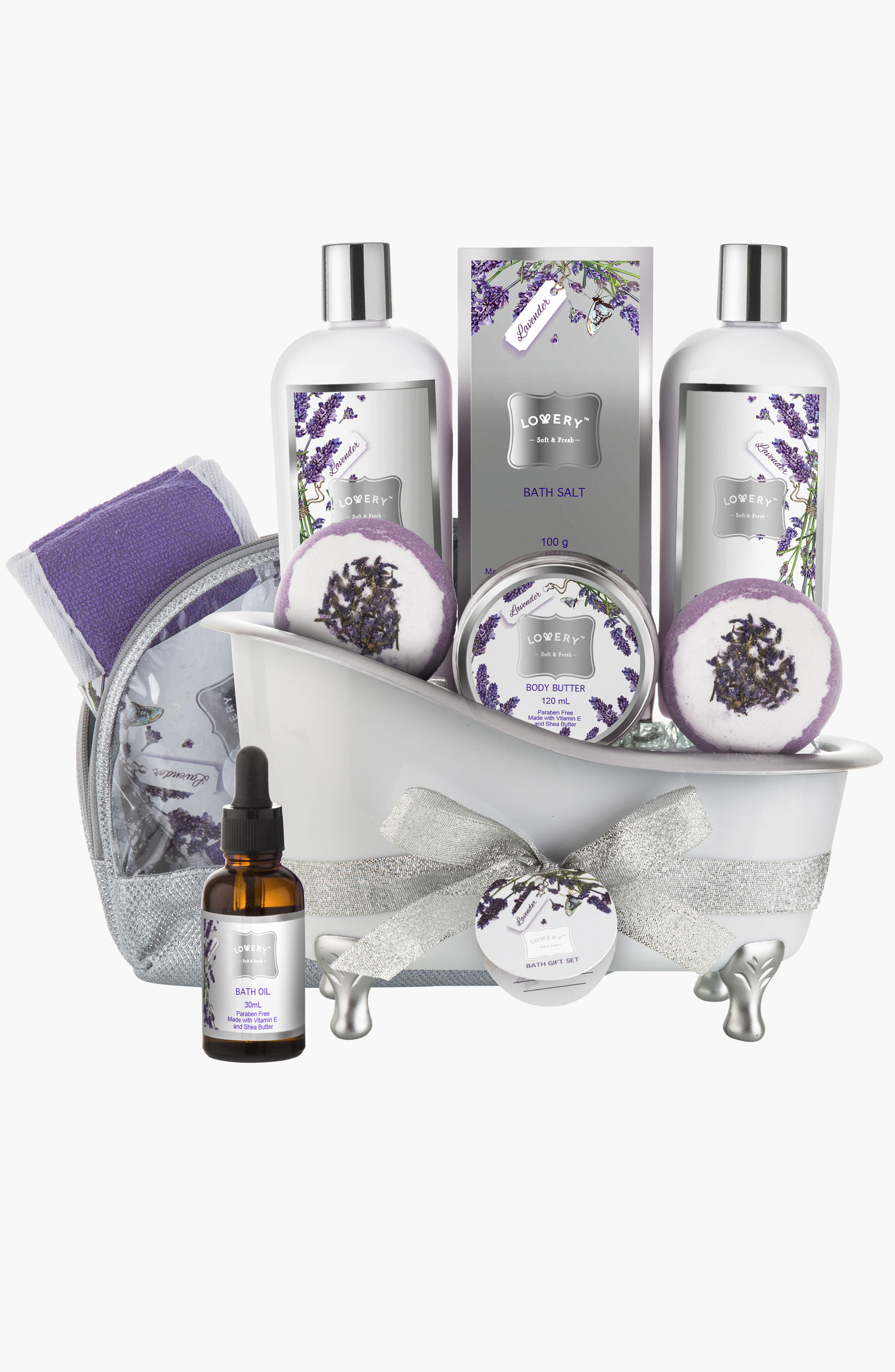 Lovery Lavender and Jasmine XL Bath Bombs Gift Basket Set | Nordstrom | Nordstrom
