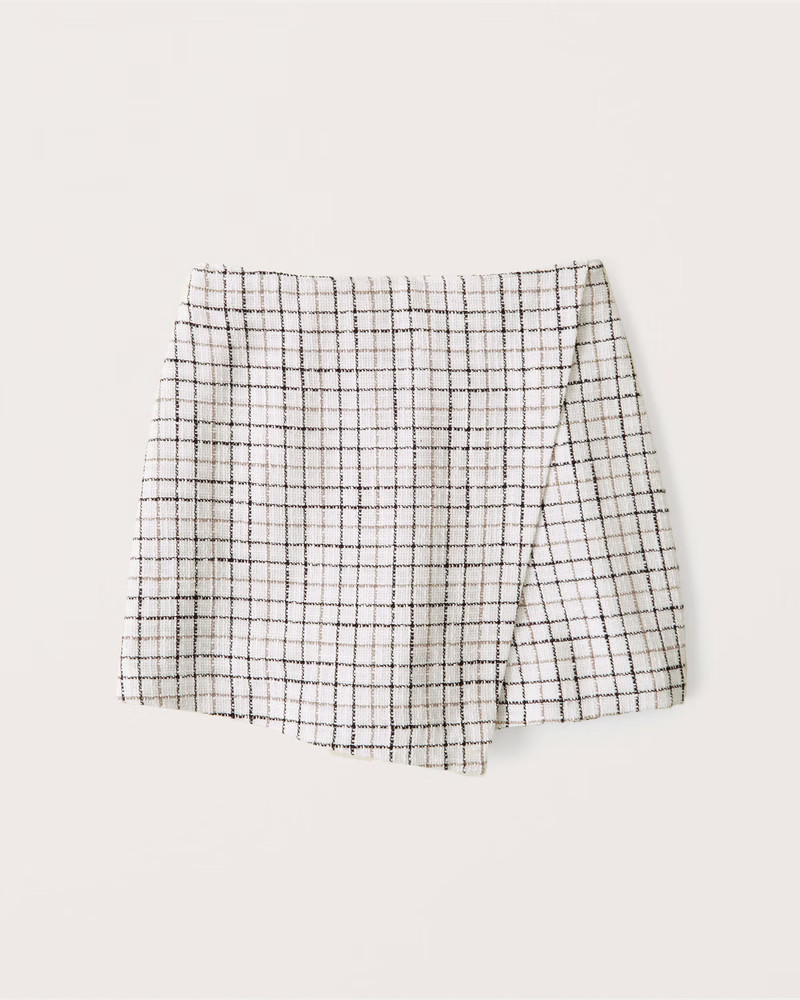 Tweed Wrap Skort | Abercrombie & Fitch (US)